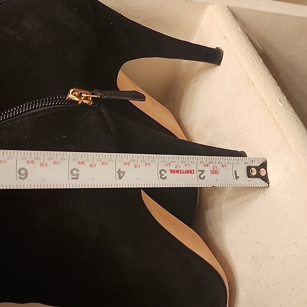Chanel ankle boots suede size 39 1/2 - Picture 7 of 8